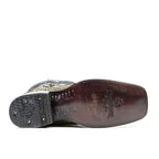 Tanner Python Boots - Jungle Green - Rodeo Toe (PN100)