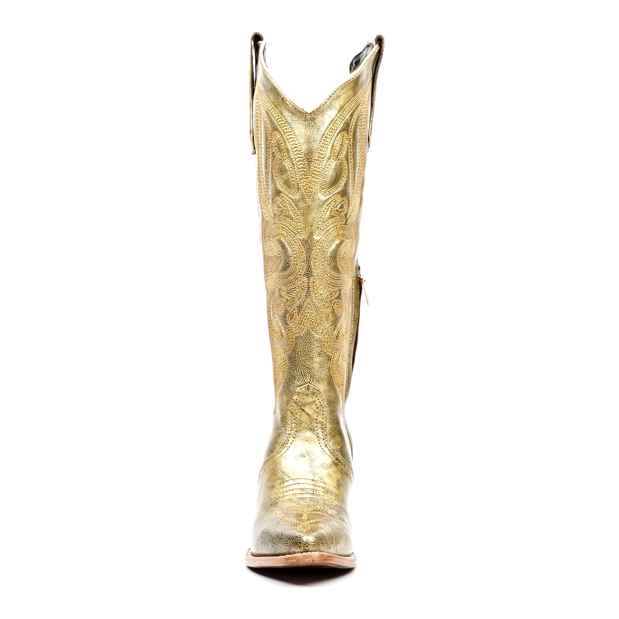 Linda Neo Gold Tall Shaft Boots - Snip Toe