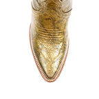 Linda Neo Gold Tall Shaft Boots - Snip Toe