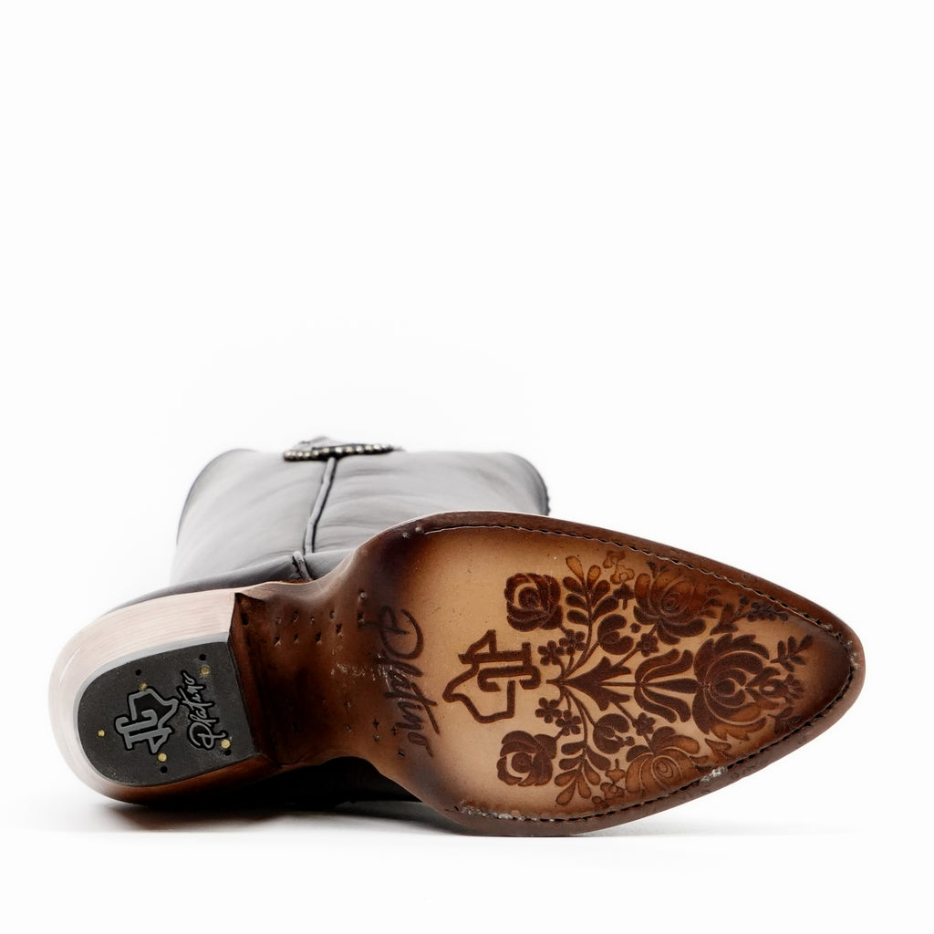 Londres Chocolate Brown Tall Shaft Boots - J Toe