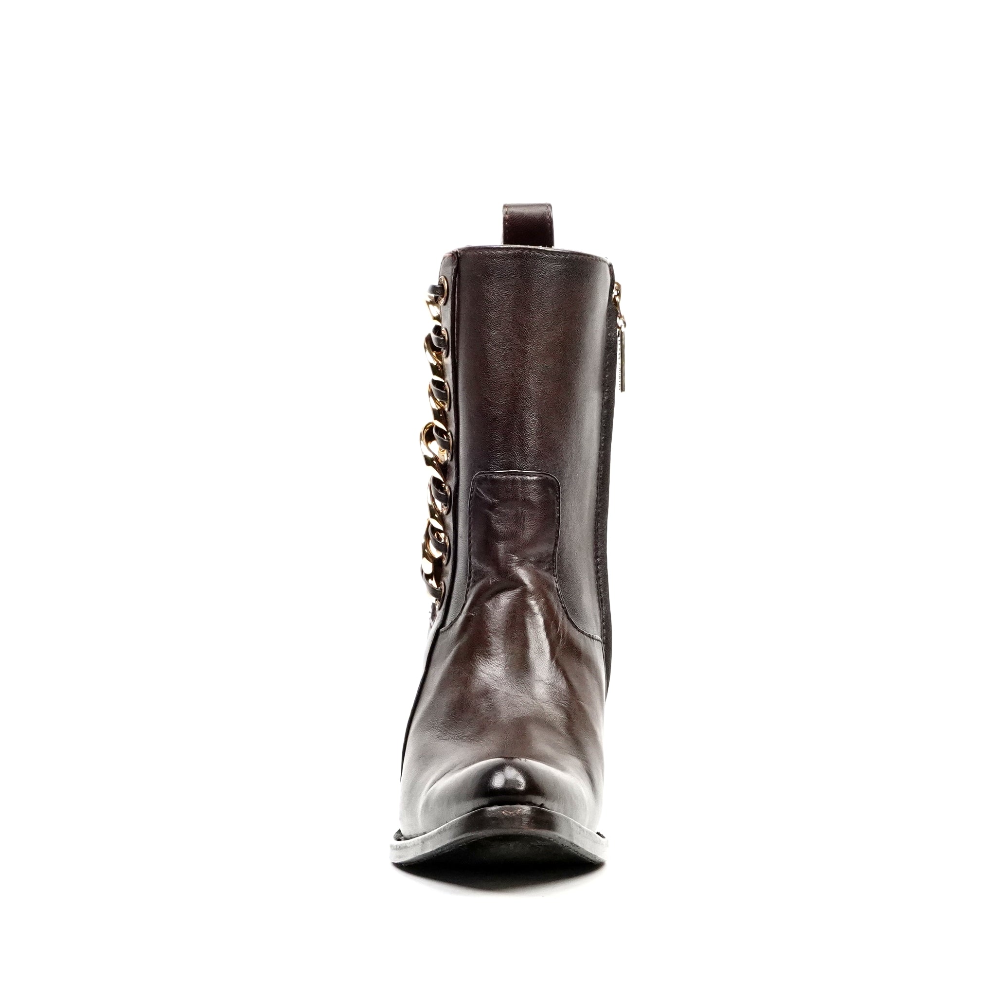 Francia Chocolate Brown Short Boots - J Toe