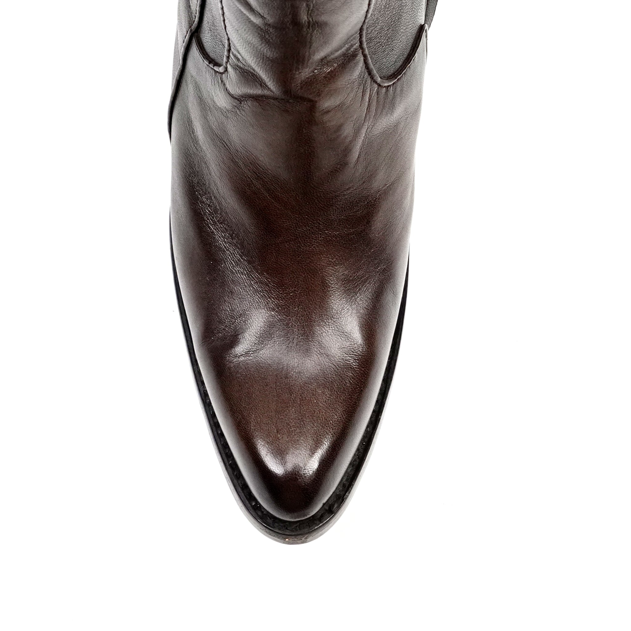 Francia Chocolate Brown Short Boots - J Toe