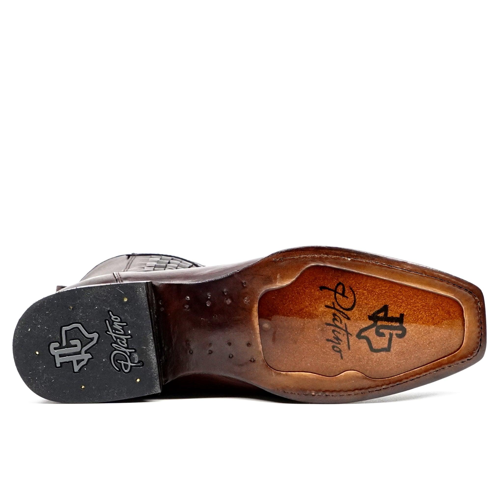 Platinum Python Tamarind Short Boots - Narrow Square Toe