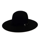 TC Hats - 6X Open Crown Grizzly - Black
