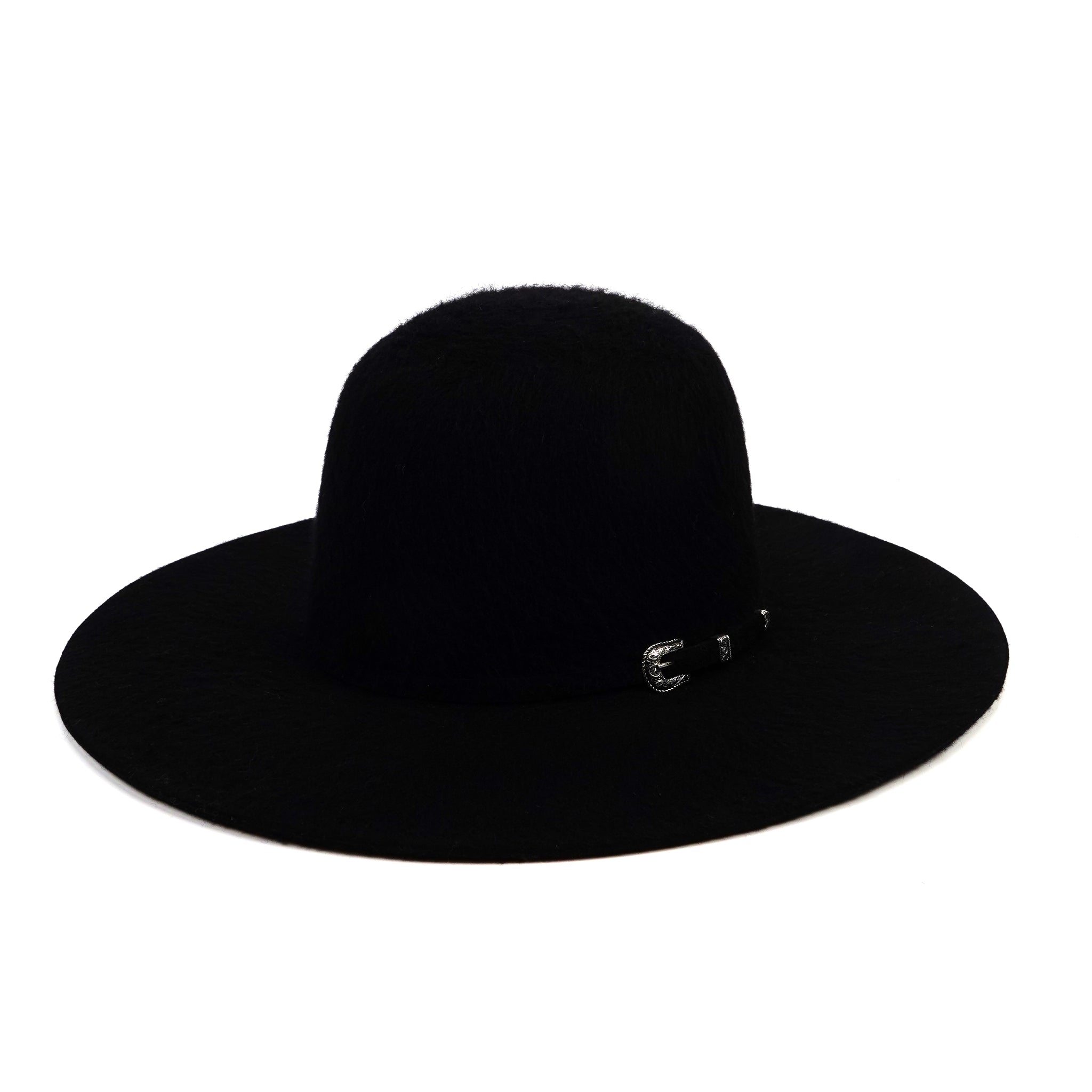 TC Hats - 6X Open Crown Grizzly - Black