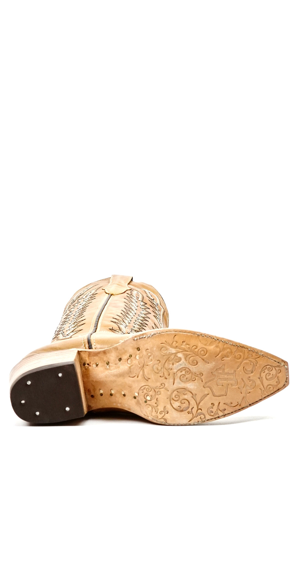 Botas de caña alta Alana Gold - Punta estrecha (E836)