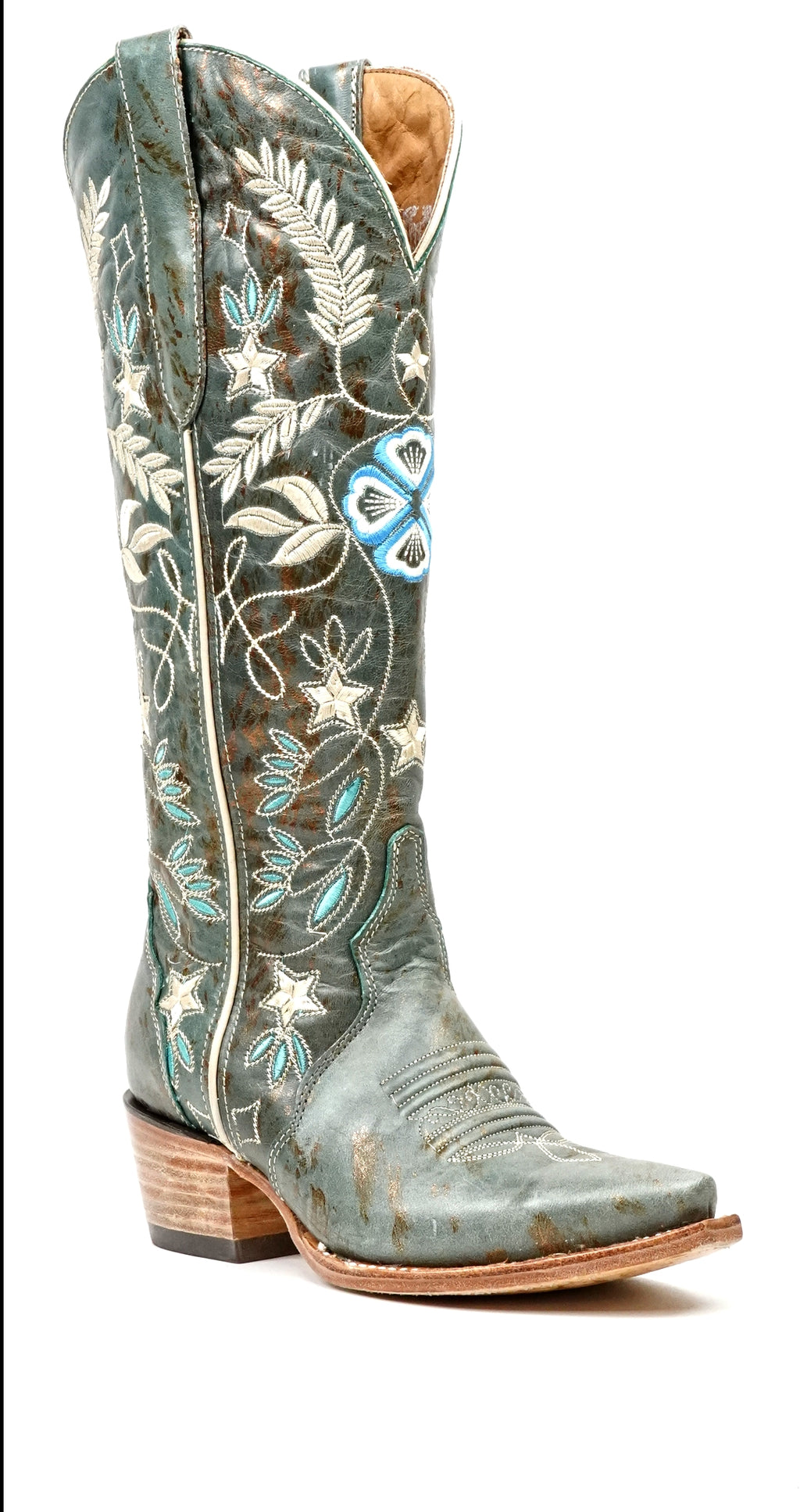 Botas altas Madison Turquoise - Punta fina (E861)