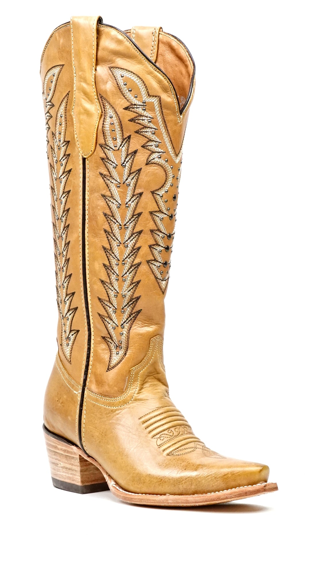 Botas de caña alta Alana Gold - Punta estrecha (E836)