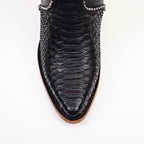 Linda Python Black - Tall Shaft - J Toe