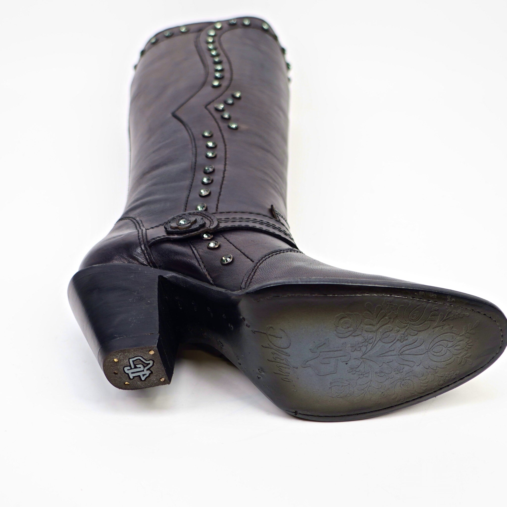 Denali Black - Tall Shaft - Round Toe