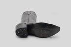 Venus - Alligator Belly Gray Boots - Embossed Leather - Snip Toe (E874)