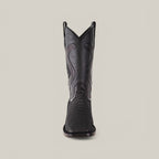Exotic Python - Diamond - Matte Black - Square Toe