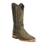 Rhodes Caiman Hornback Boots - Jungle Green - Square Toe (LM10)