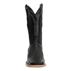 Rhodes Caiman Hornback Boots - Black - Square Toe (LM10)