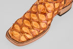 Connor Pirarucu Fish Boots - Brandy - Square Toe (PZ60)