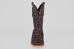 Connor Pirarucu Fish Boots - Matte Black Cherry - Square Toe (PZ60)