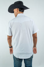 Texas Country - White Pearl Snap Short Sleeve Shirt (RT102S/T White)