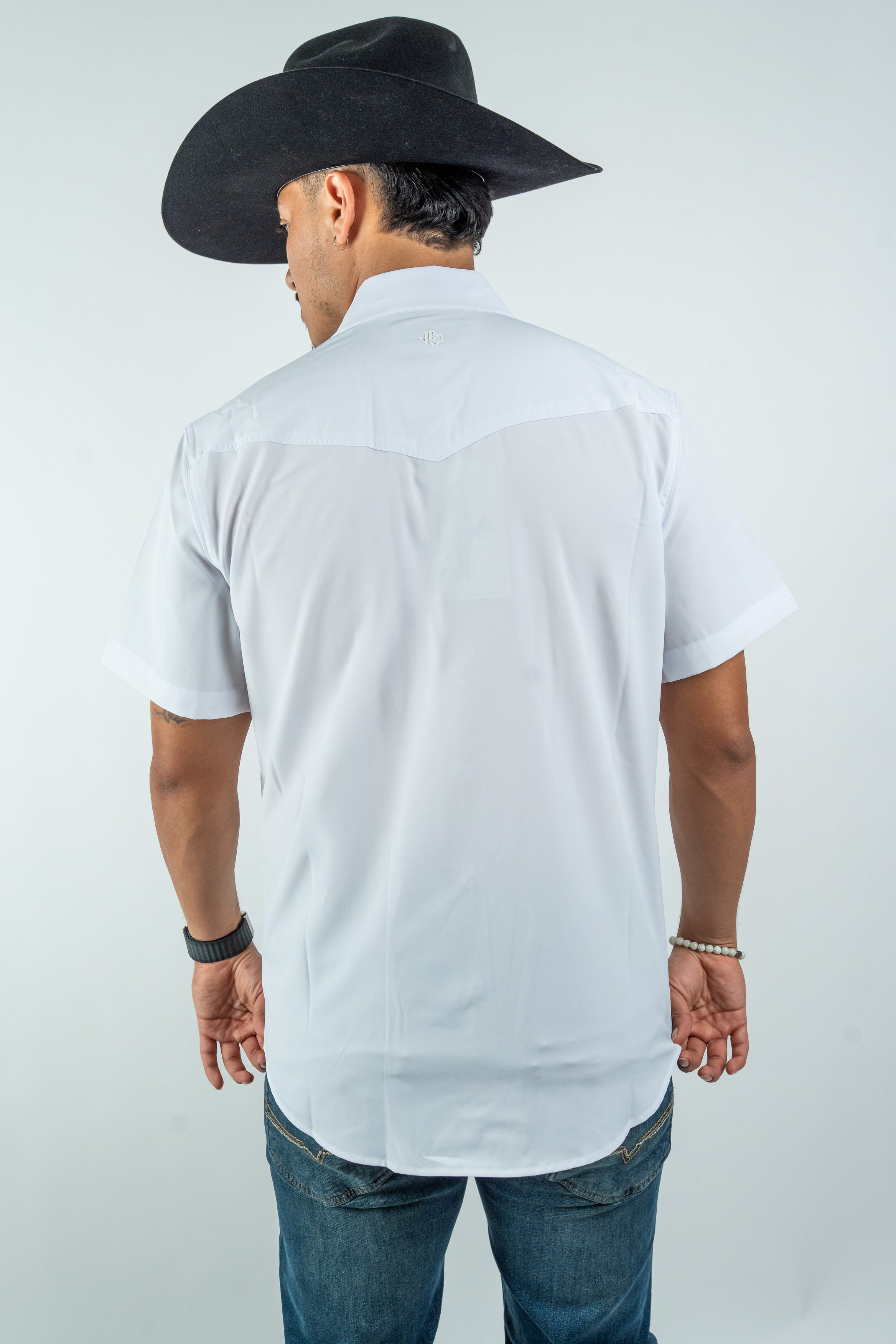 Texas Country - White Pearl Snap Short Sleeve Shirt (RT102S/T White)