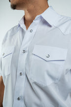 Texas Country - White Pearl Snap Short Sleeve Shirt (RT102S/T White)