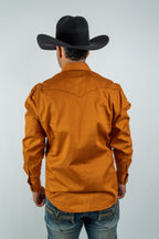 Texas Country - Solid Orange Button-Down Long-Sleeve Shirt (AC108L/T)