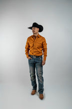 Texas Country - Solid Orange Button-Down Long-Sleeve Shirt (AC108L/T)