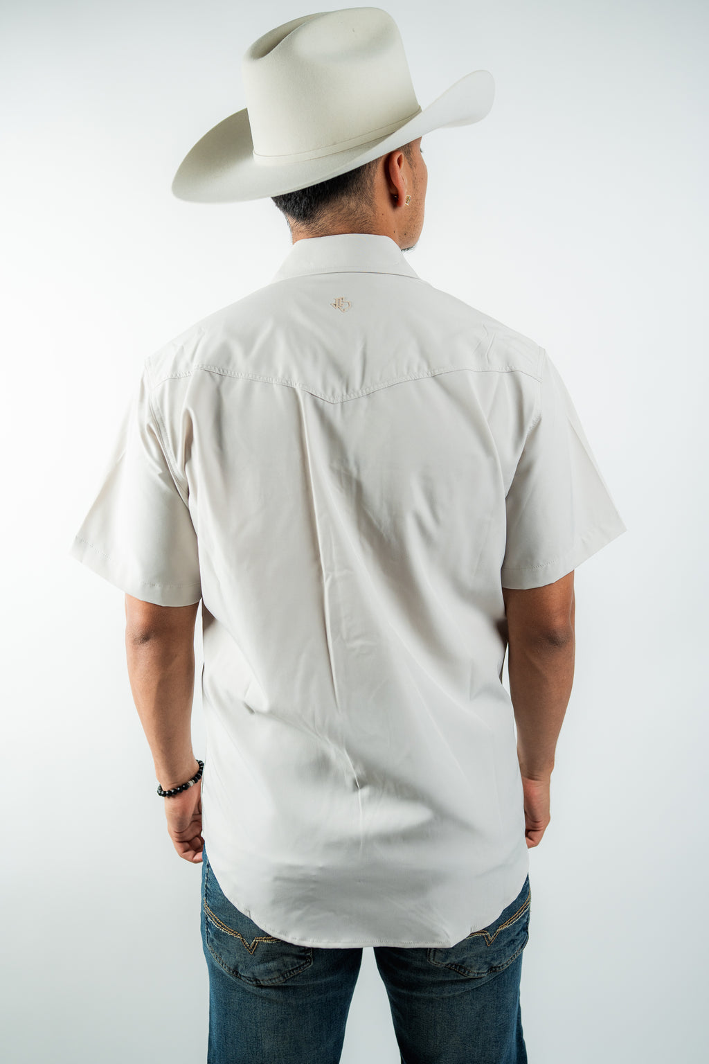 Texas Country - Solid Sand Pearl Snap Short Sleeve Shirt (RT102S/T)