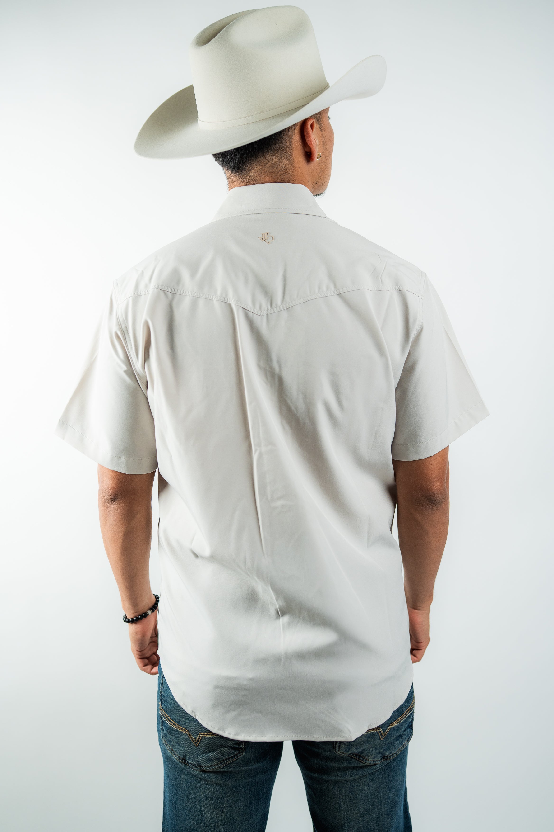 Texas Country - Solid Sand Pearl Snap Short Sleeve Shirt (RT102S/T)