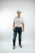 Texas Country - Solid Sand Pearl Snap Short Sleeve Shirt (RT102S/T)