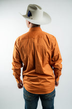 Texas Country - Solid Orange Button-Down Long Sleeve Shirt (AC110L/T)
