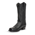 Grisly Cowboy Boots - Black - Narrow Square Toe (E484)