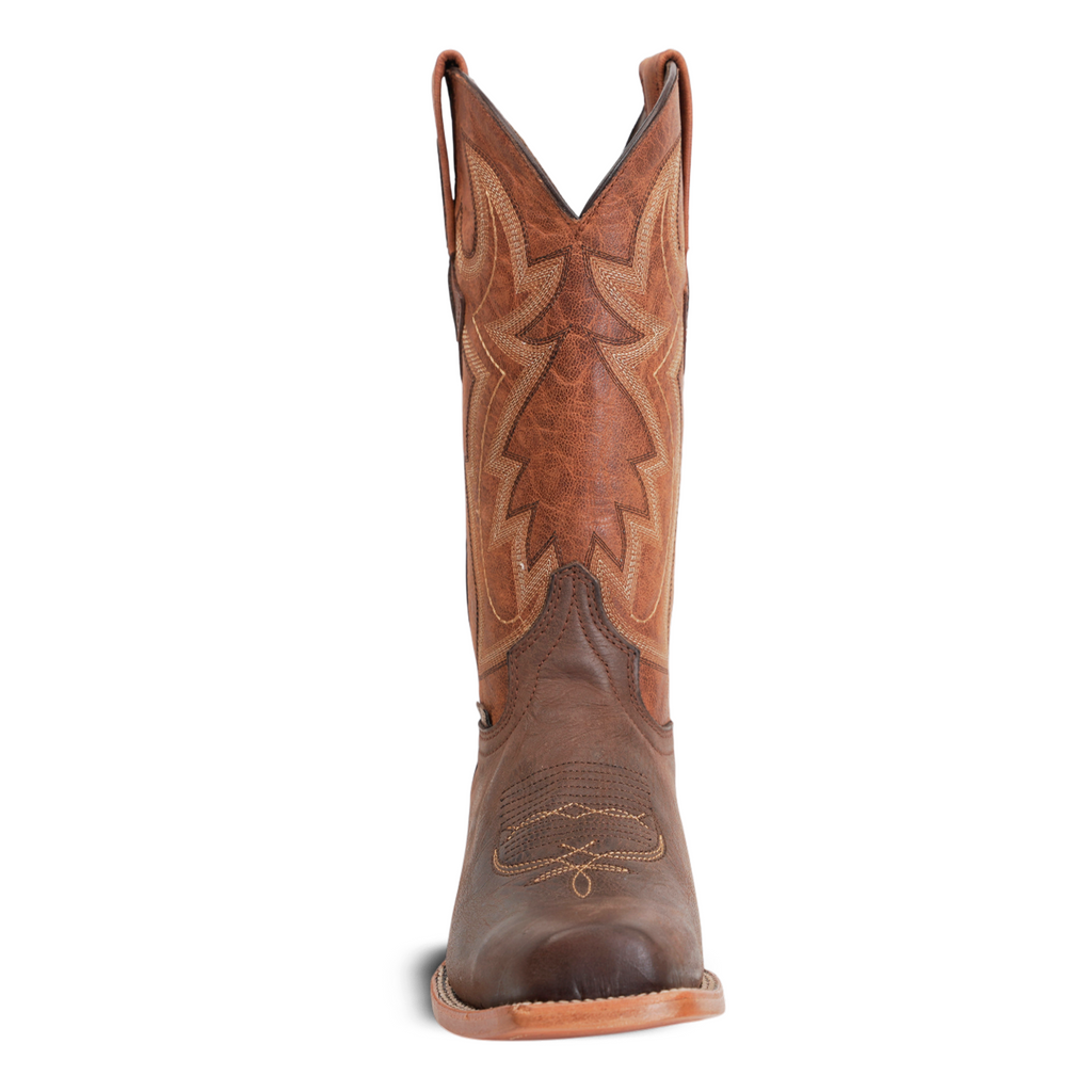 Fresno Chocolate Cowboy Boots - Narrow Square Toe (E906)