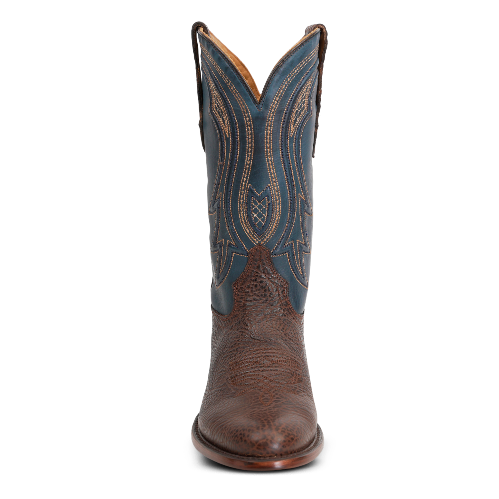 Bull Shoulder Cowboy Boots - Clayton Brown - Roper Toe (TS203)