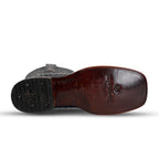 Austin Ostrich Boots - Safari Gray - Square Toe (AV20)
