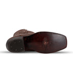 Grisly Cowboy Boots - Brown - Narrow Square Toe (E484)
