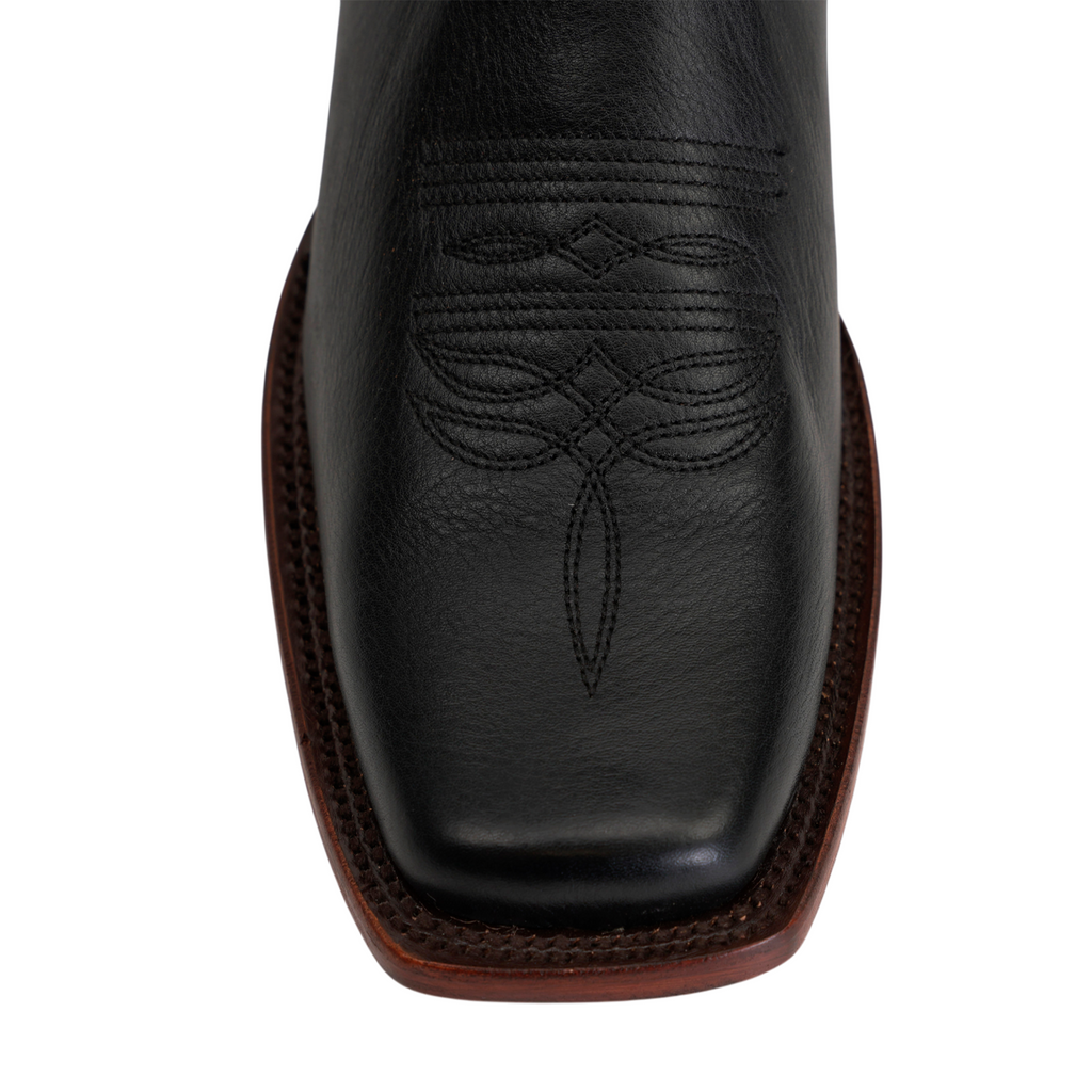 Grisly Cowboy Boots - Black - Rodeo Toe (E50)