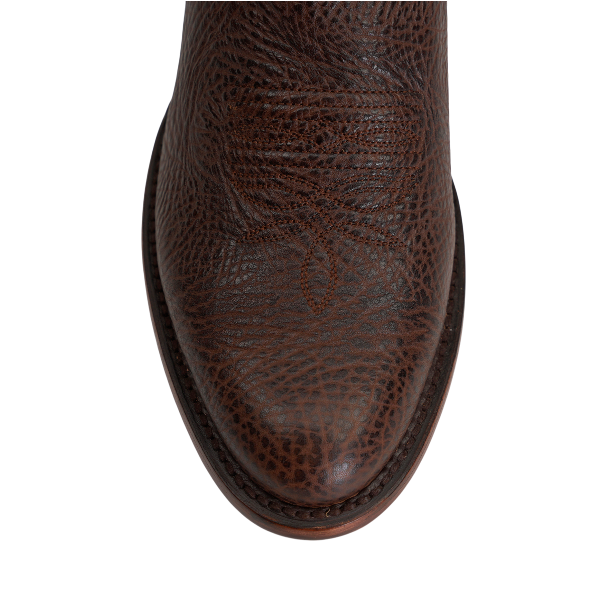 Bull Shoulder Cowboy Boots - Clayton Brown - Roper Toe (TS203)