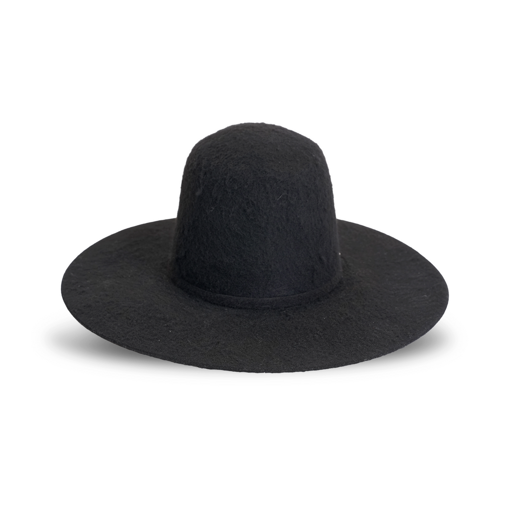 TC Hats - 6X Open Crown Grizzly Hat - Black
