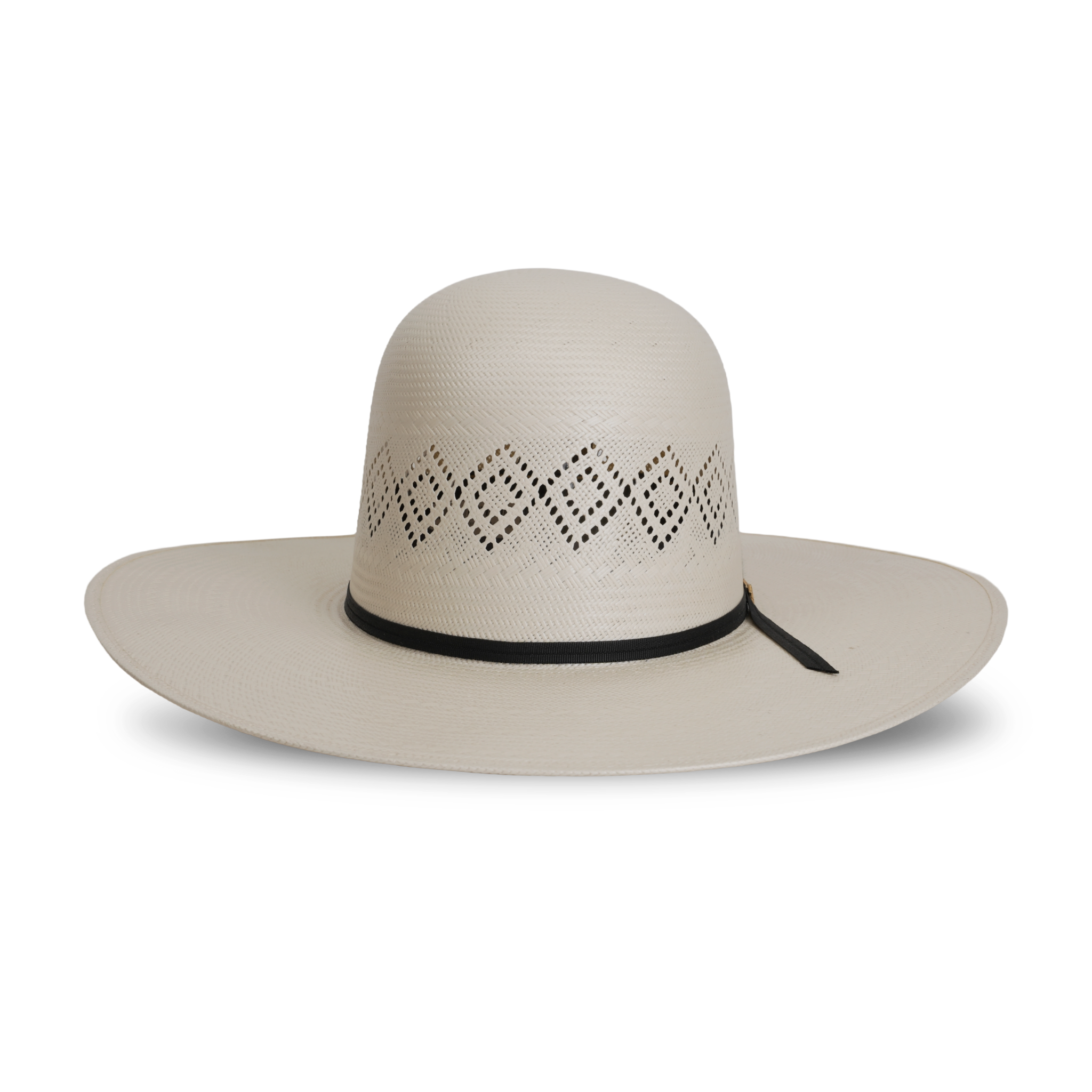 TC Hats - 100X Straw Open Crown Hat - 2 Diamonds