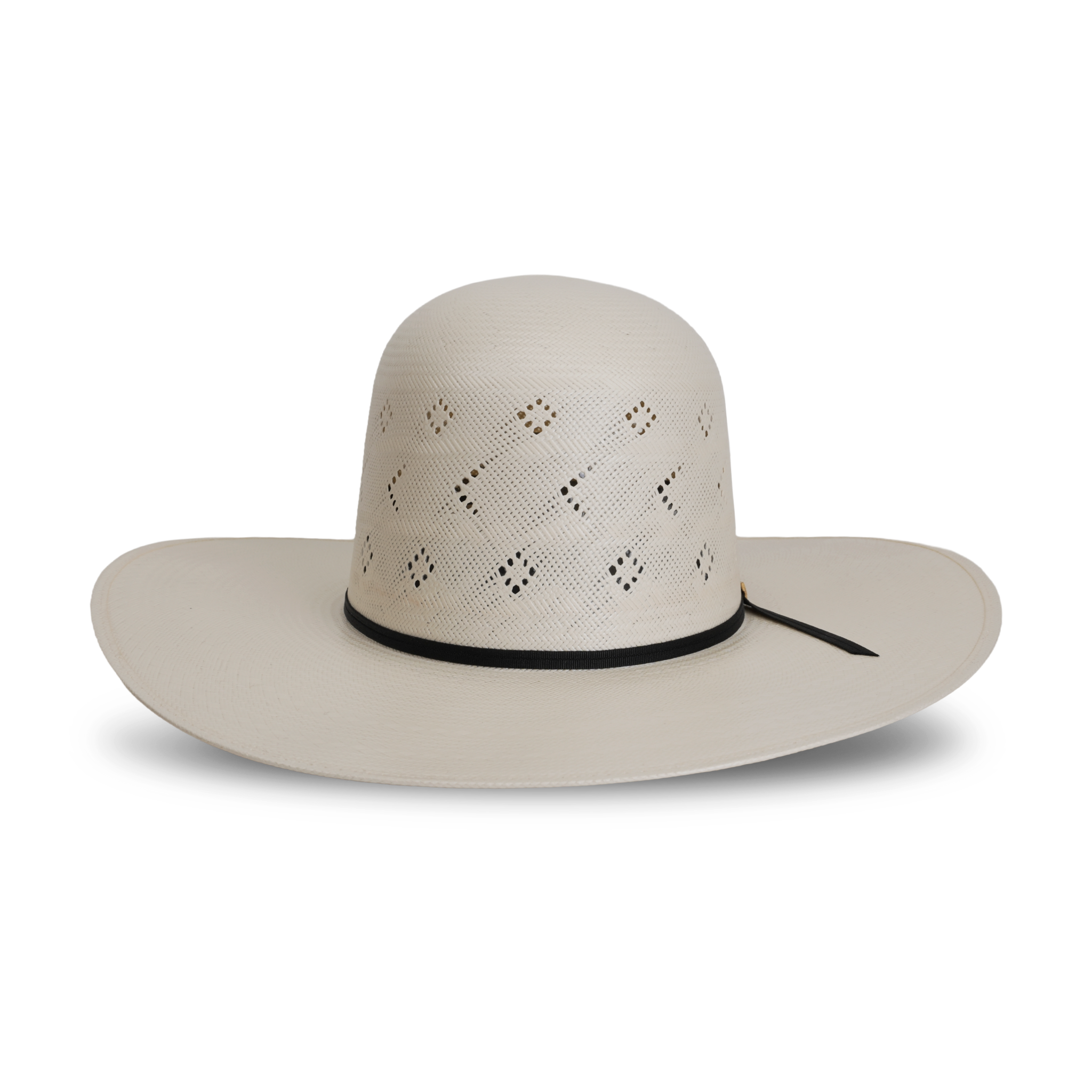 TC Hats - 100X Straw Open Crown Hat - Arrow & Rhombus