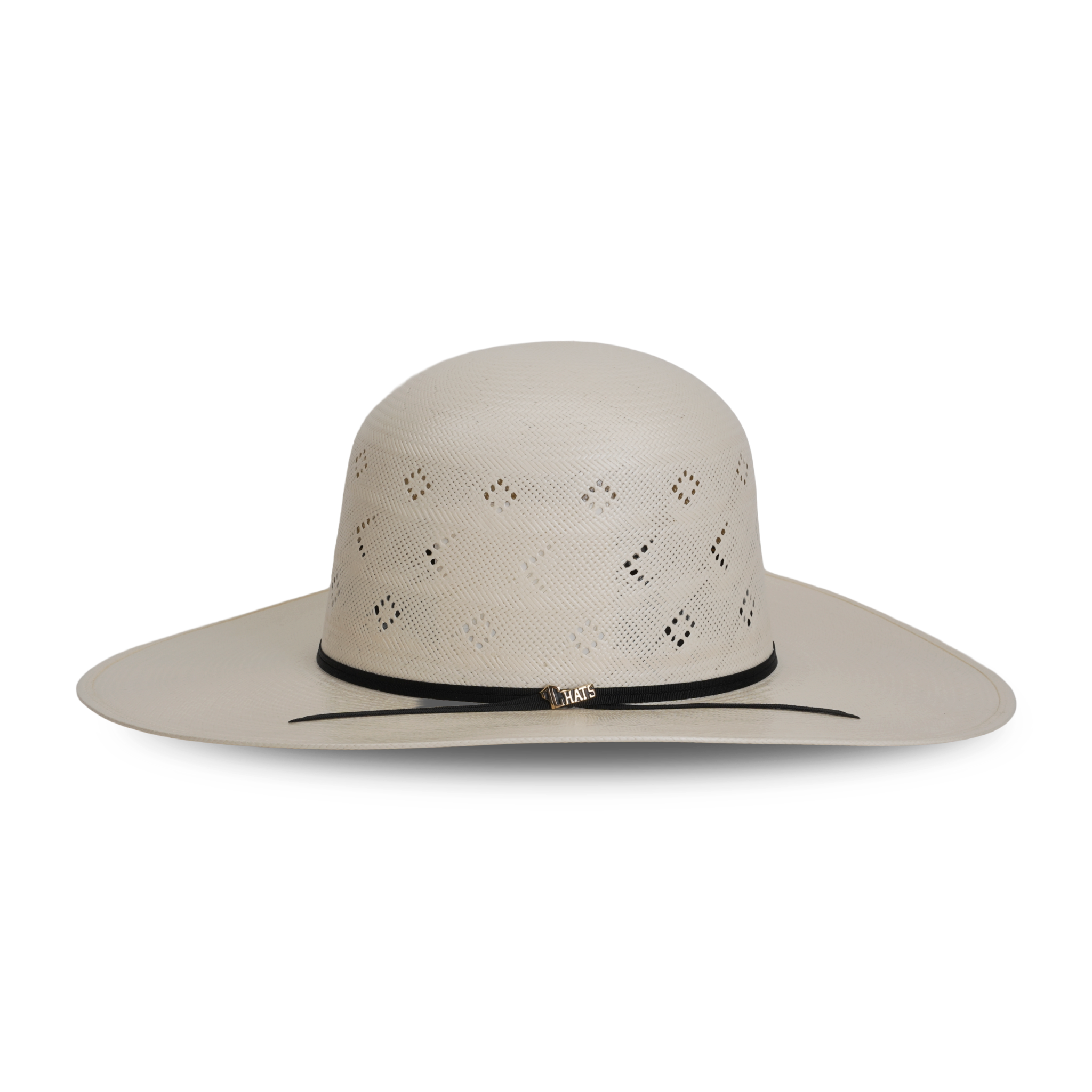 TC Hats - 100X Straw Open Crown Hat - Arrow & Rhombus