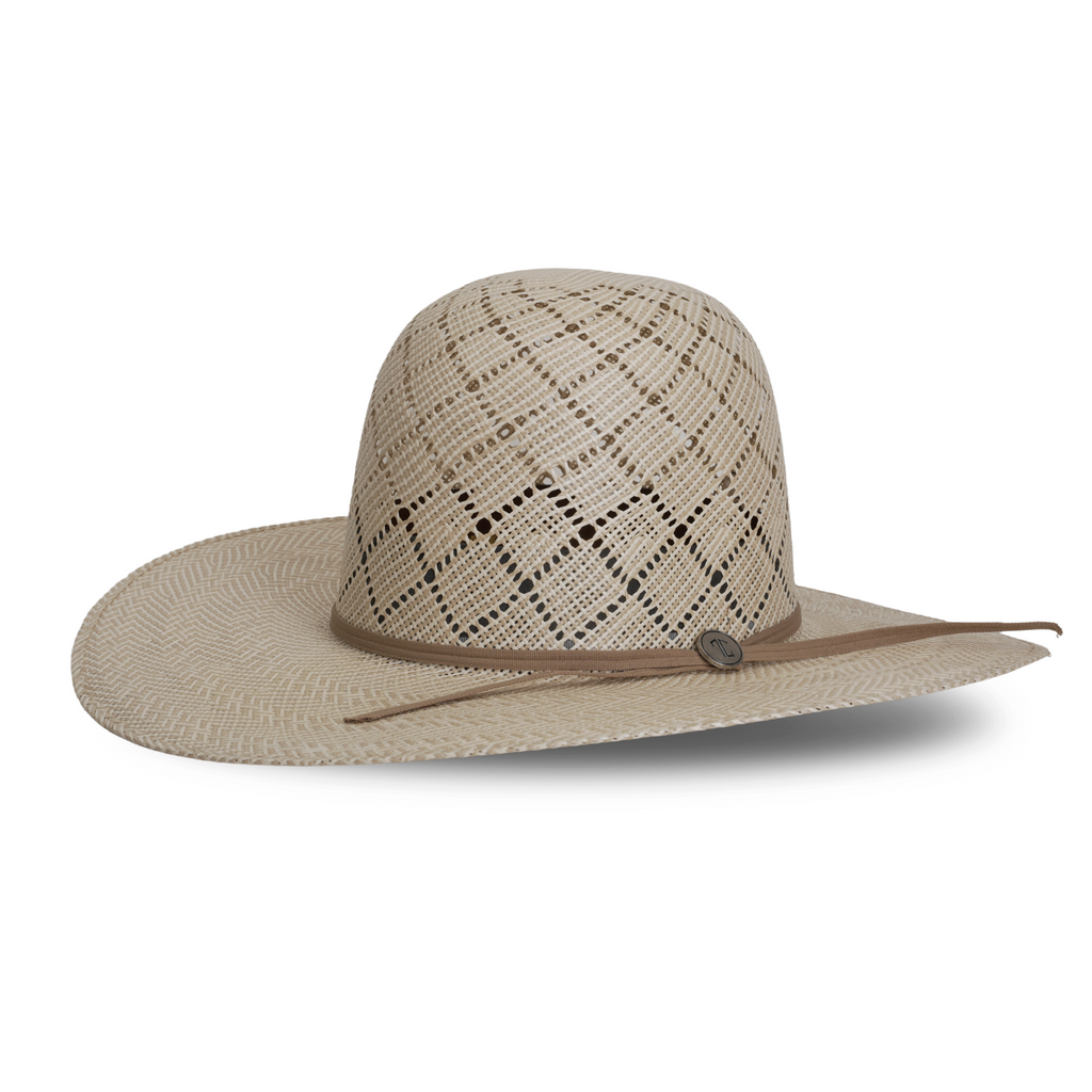 TC Hats - 30X Straw Open Crown Hat - Rhombus