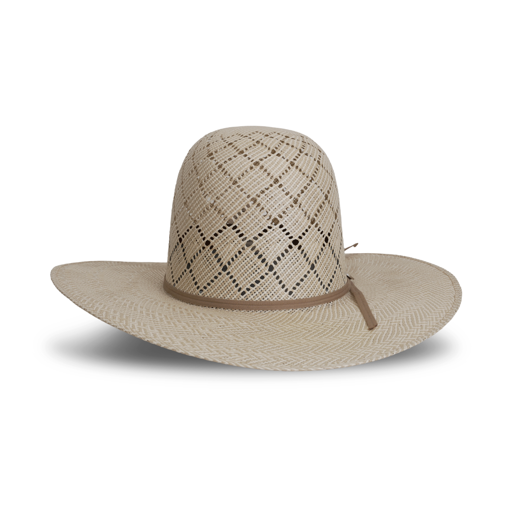 TC Hats - 30X Straw Open Crown Hat - Rhombus