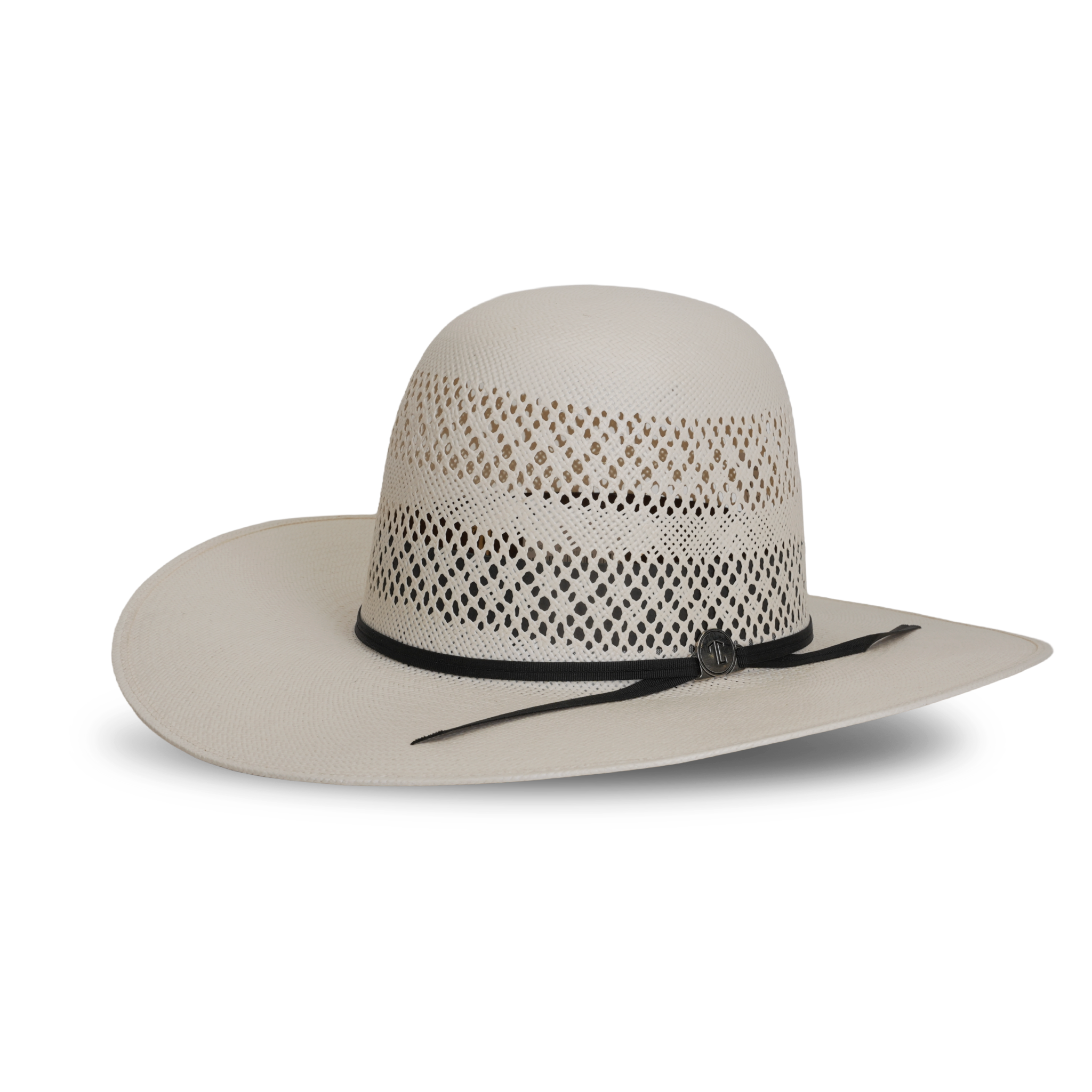 TC Hats - 30X Straw Open Crown Hat - Ivory Two Randas