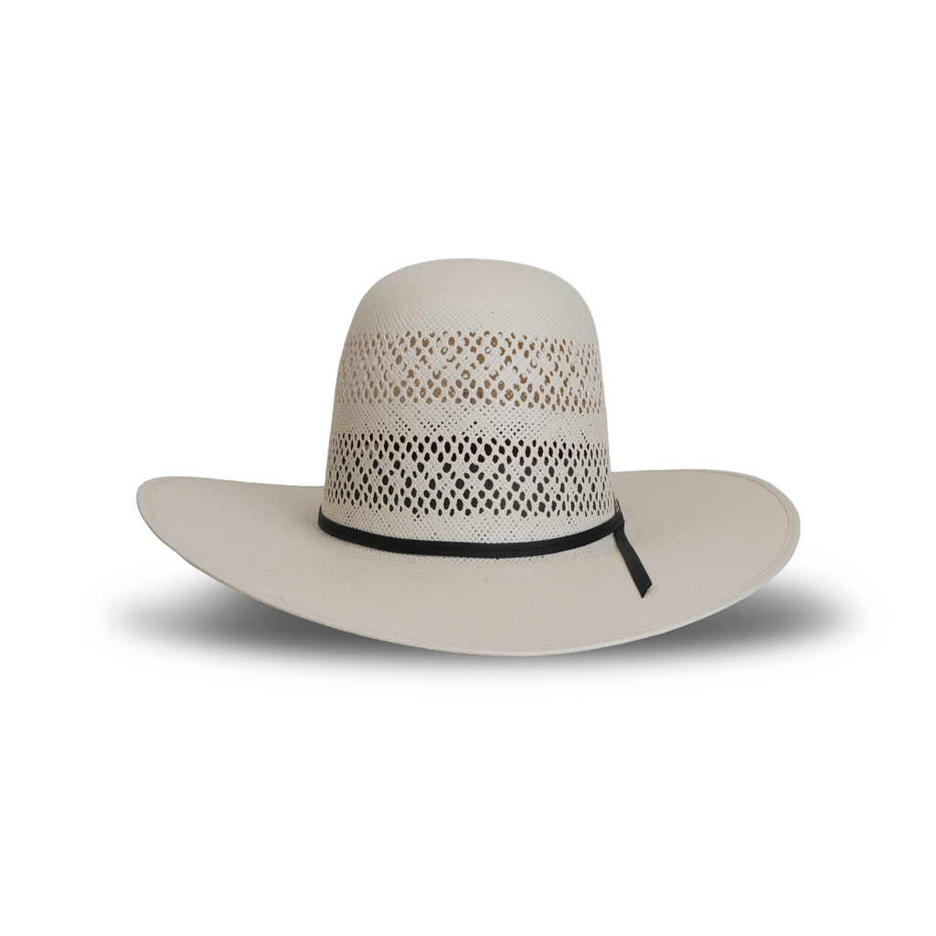 TC Hats - 30X Straw Open Crown Hat - Ivory Two Randas