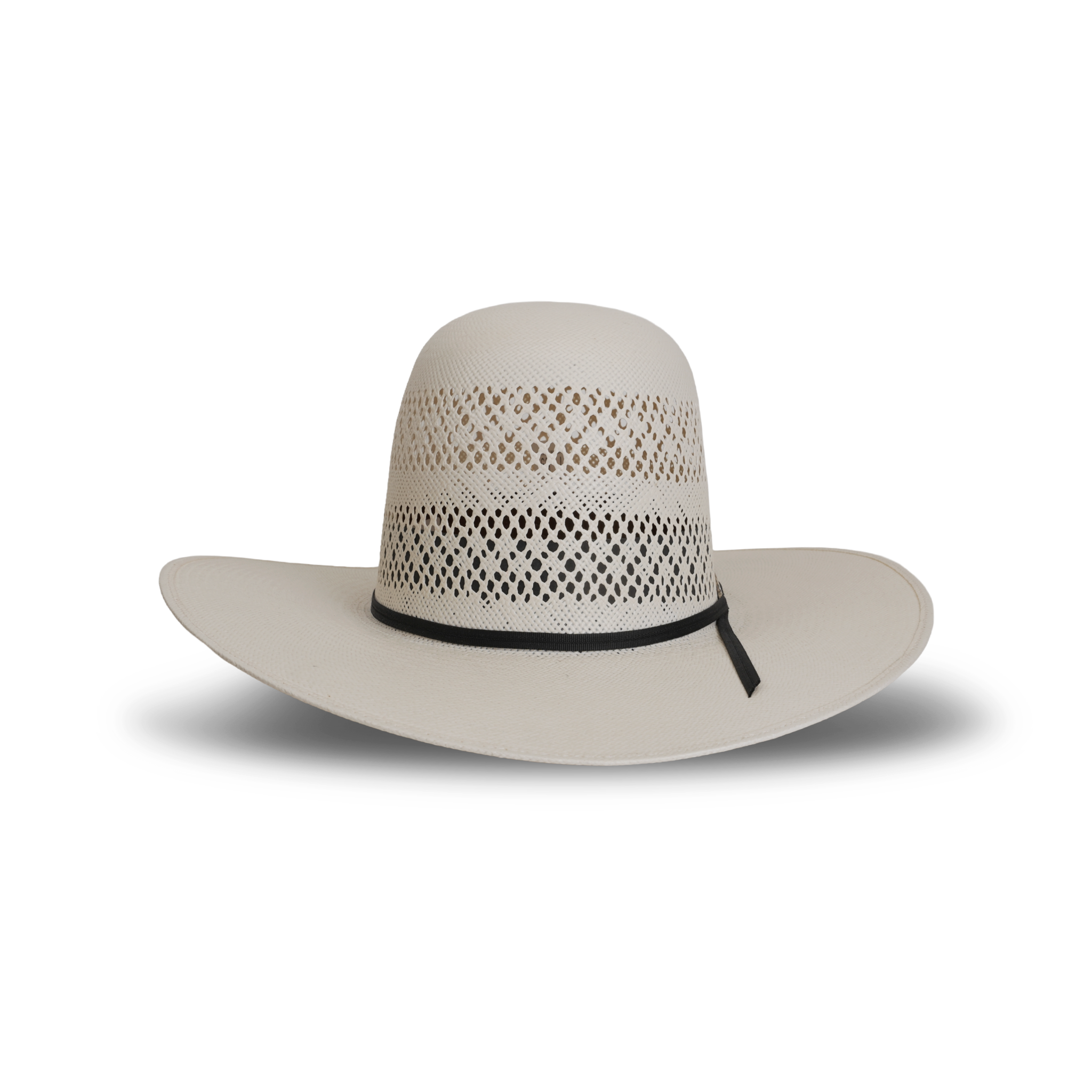 TC Hats - 30X Straw Open Crown Hat - Ivory Two Randas