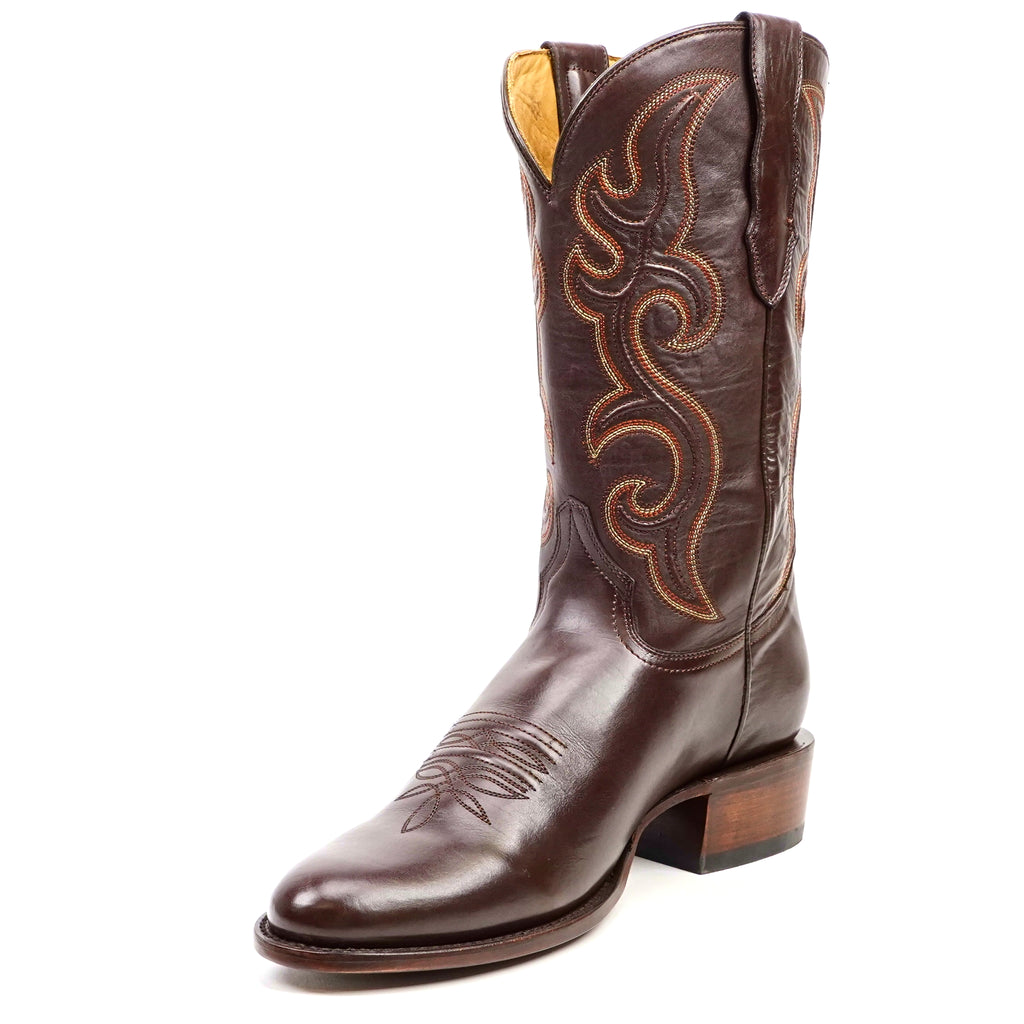 Boney Cowboy Boots - Clayton Chocolate - Roper Toe