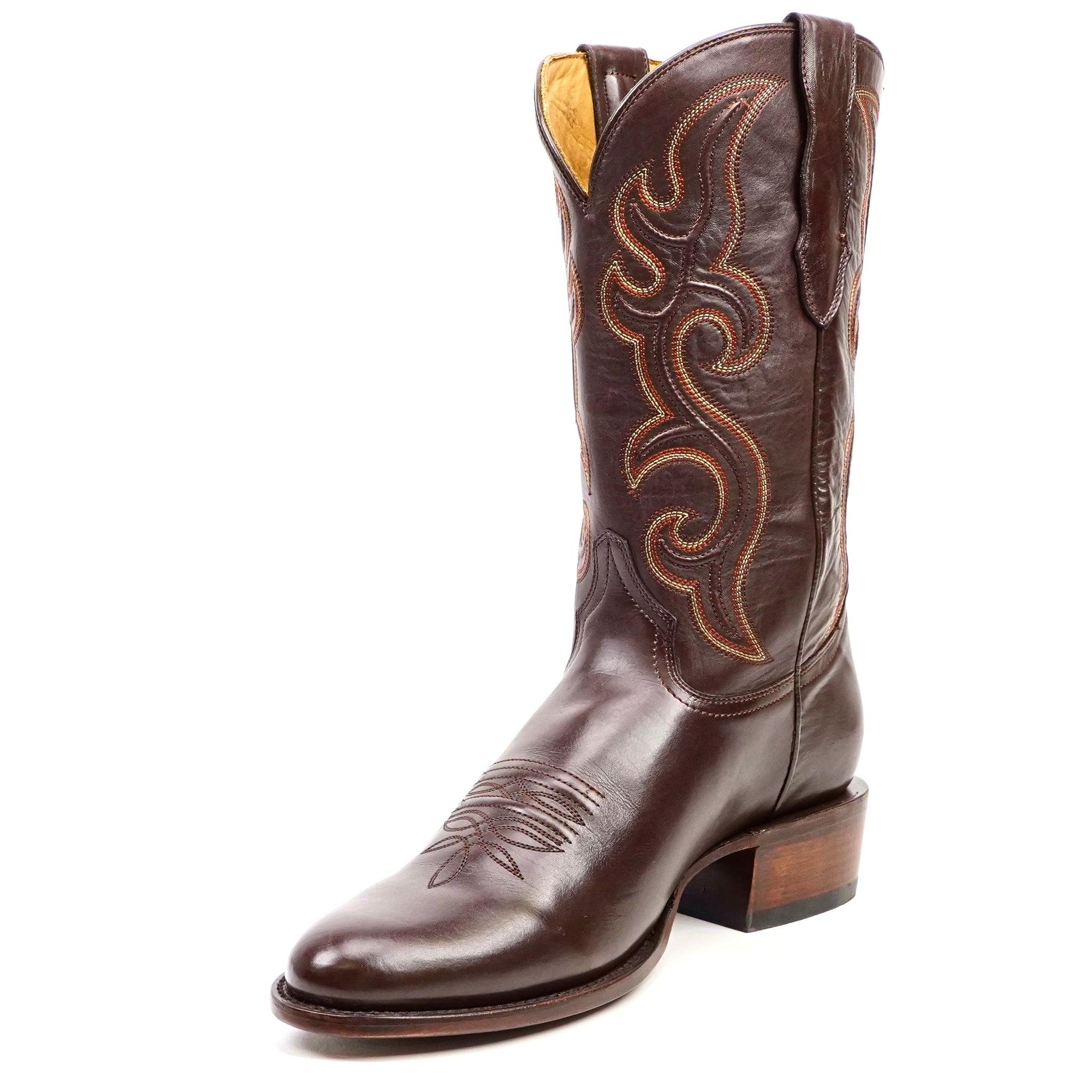 Boney Cowboy Boots - Clayton Chocolate - Roper Toe