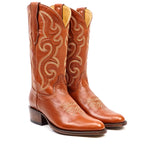 Boney Cowboy Boots - Clayton Cognac - Roper Toe (TS203)