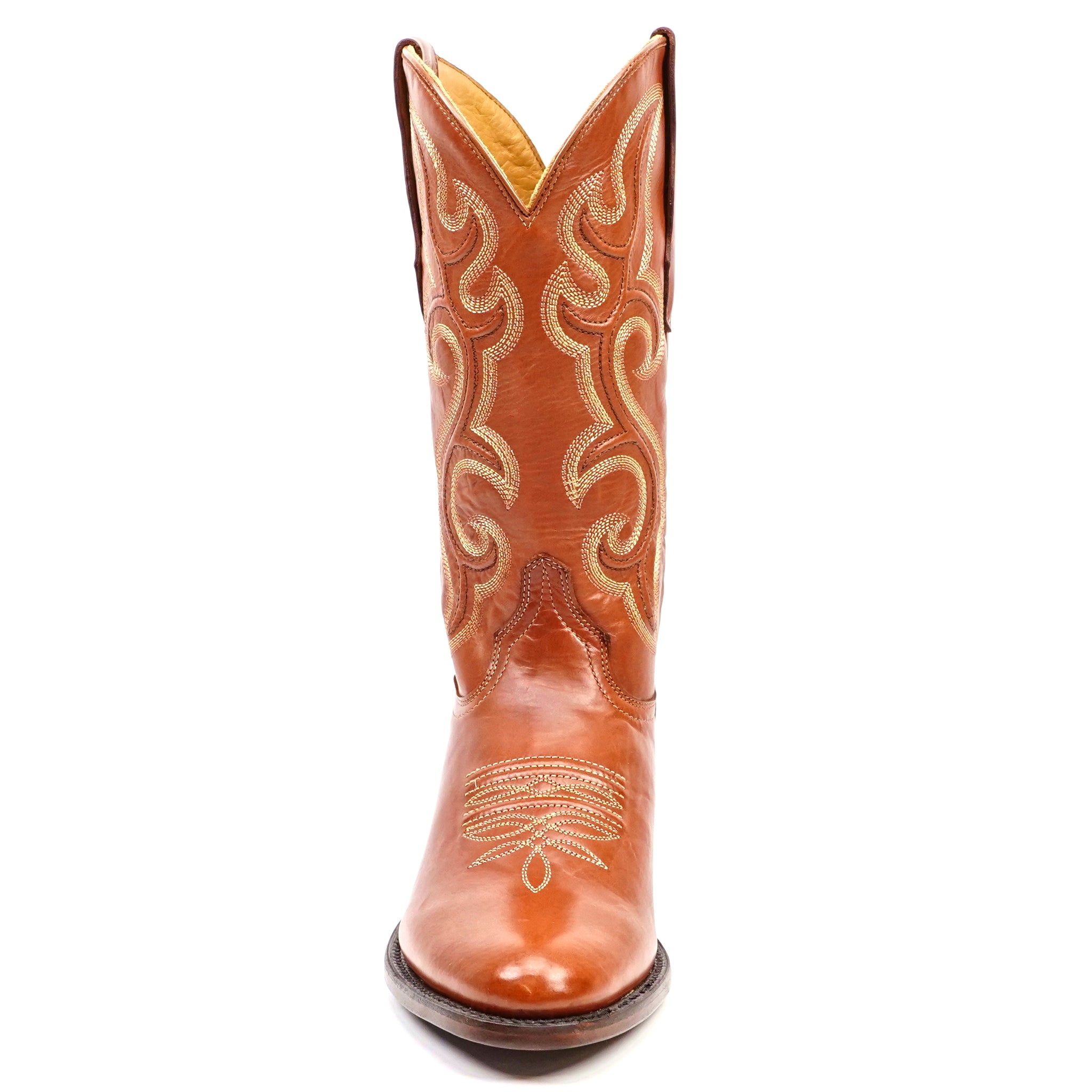 Boney Cowboy Boots - Clayton Cognac - Roper Toe (TS203)