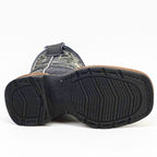 Maurich Bota Nino Maurich - Kids Python Boots - Black - Square Toe